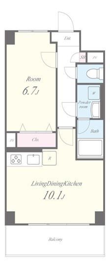 ホワイル椿 間取り図