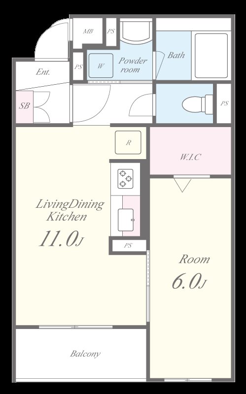 アーバンコート小山 間取り図