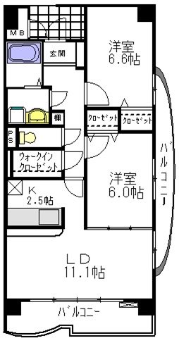 パールパレス 間取り図