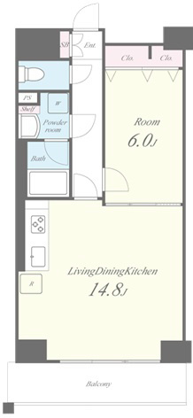 エルボヌール勝どき 間取り図