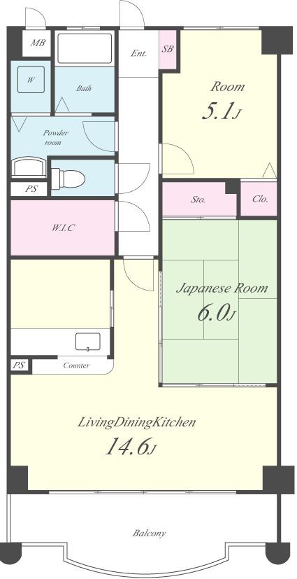 ラフィーネ駿河台 間取り図
