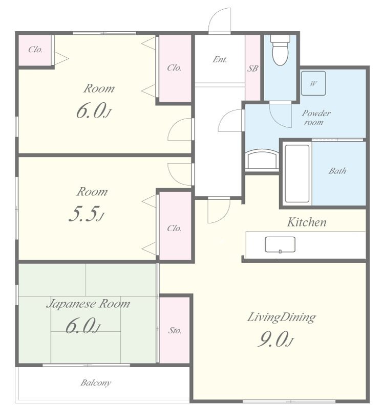 JLBグランエクリュ大磯 間取り図