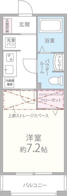 ﾊﾙｶﾊﾟﾚｽ 間取り図