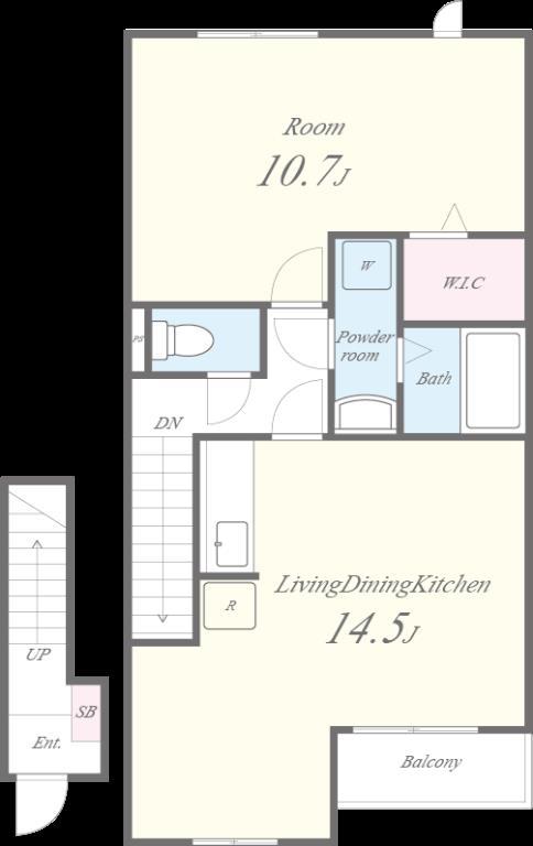 クレールb 間取り図