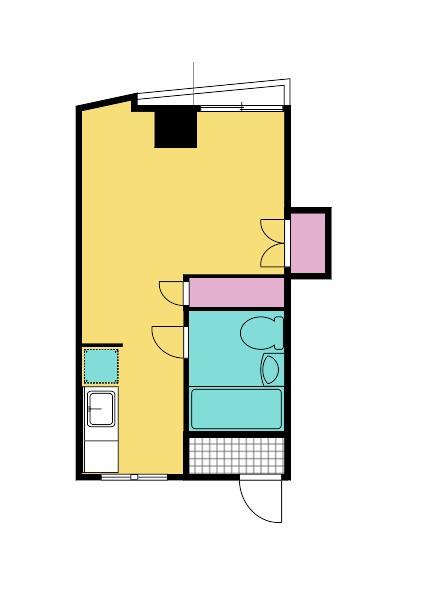 福島常盤マンション 303号室 間取り