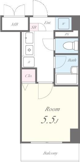 ポラーノ東高円寺 間取り図