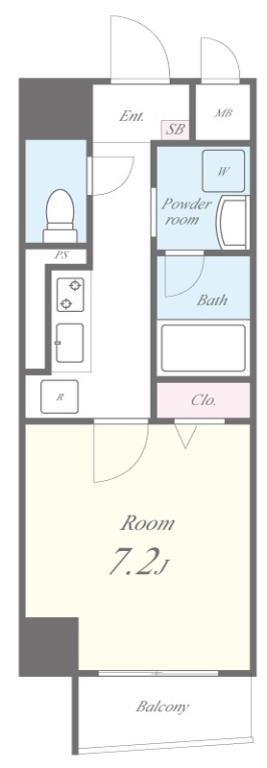 KSｺｰﾄ 間取り図