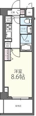 コリーヌ池田山 間取り図