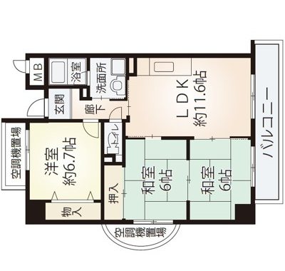サン・ローレル 間取り図