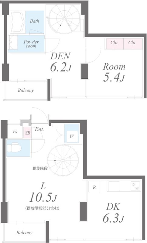 セイワ南堀江リバーレジデンスEAST 405号室 間取り
