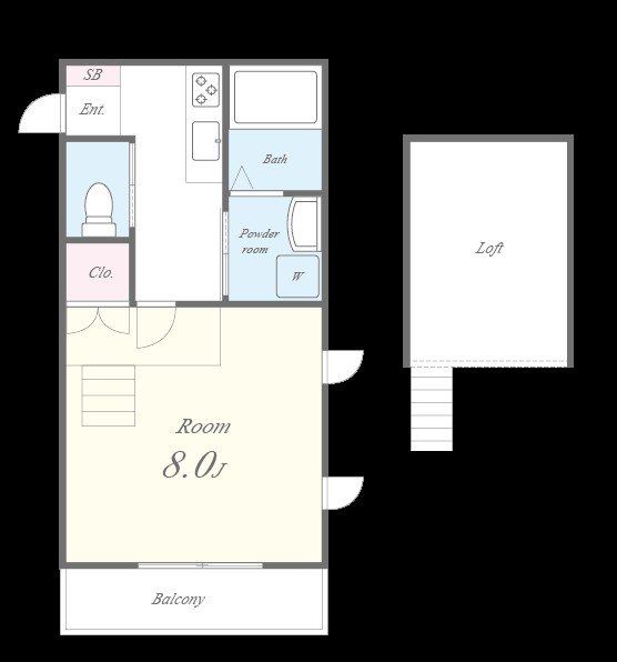コルヌイエ 間取り図