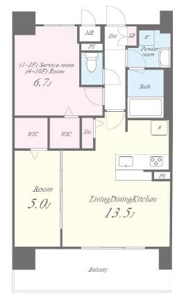 ディエスベアティ久宝寺口 301号室 間取り