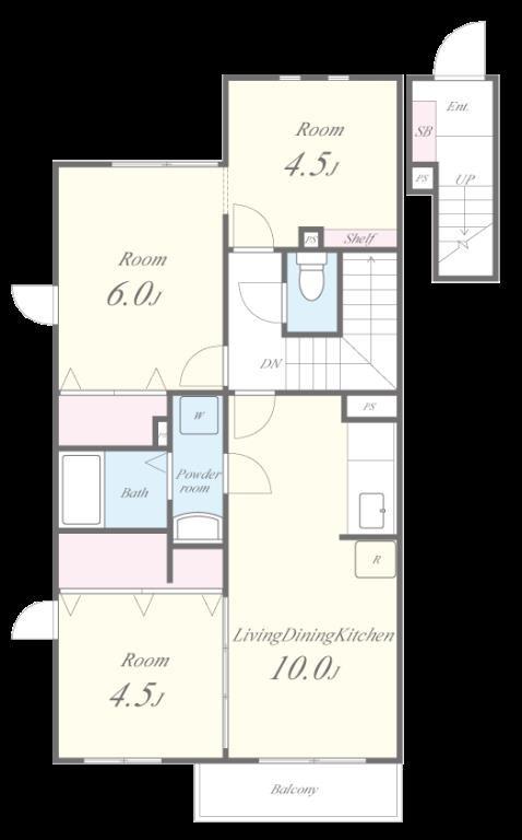 リベルテⅡ 間取り図