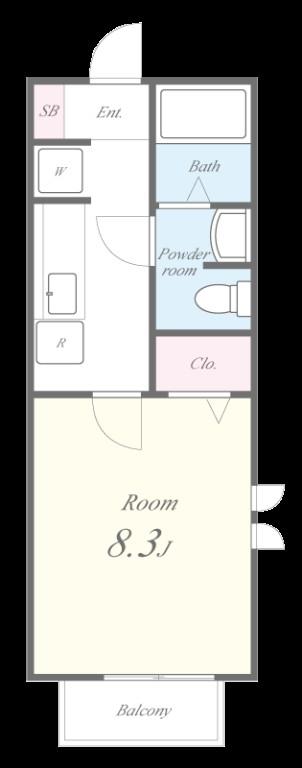 コスモヒルズ 間取り図