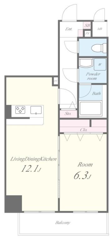 仮称)ラ・クール 間取り図