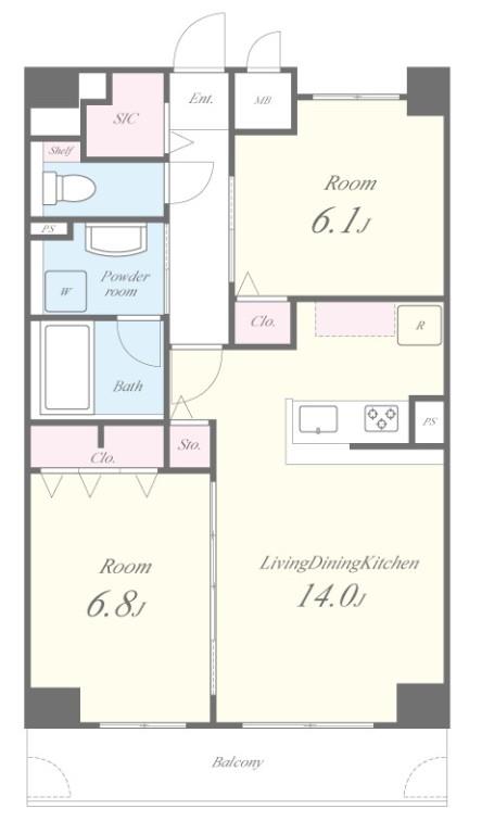 ラ・クール 間取り図