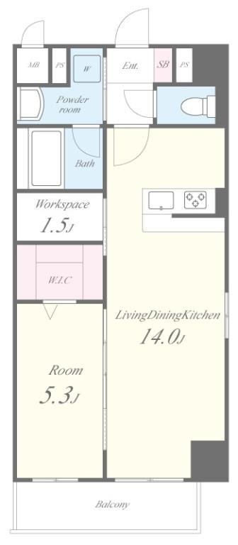 仮称)ラ・クール 間取り図