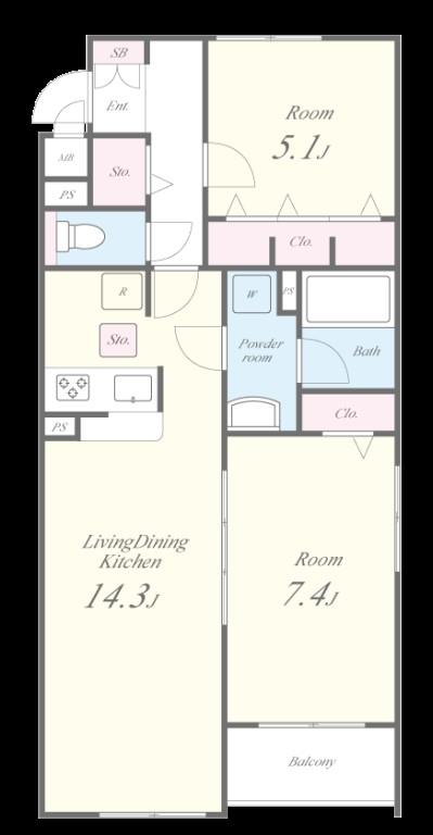 仮称)戸張様マンションⅡ 間取り図