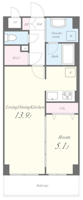 SAパームレジデンス 間取り図