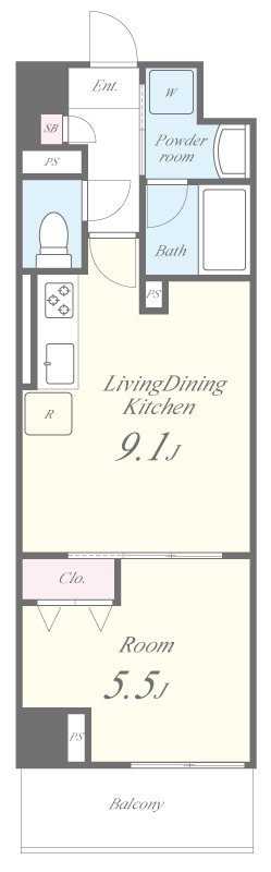 Villa Blanche (ヴィラ・ブランシェ) 間取り図