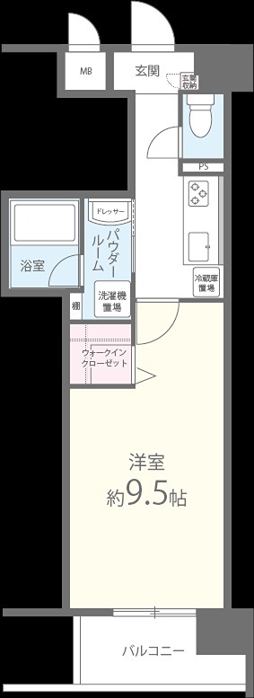 ﾌｪｱﾘｰ阿倍野 間取り図