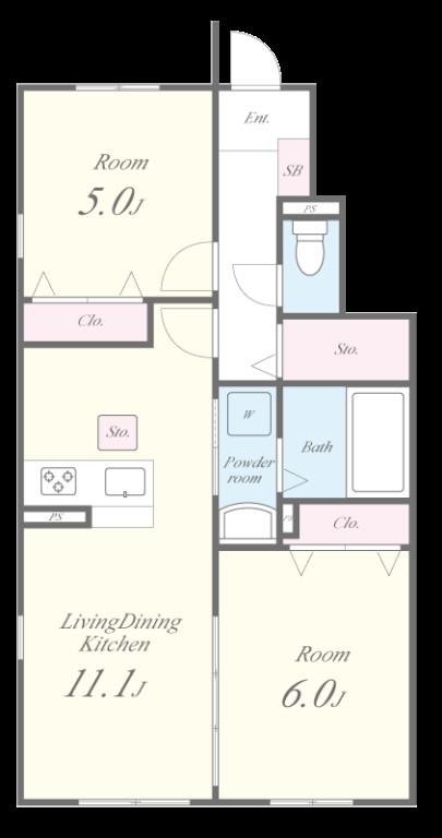 シャルマン青葉A棟 間取り図