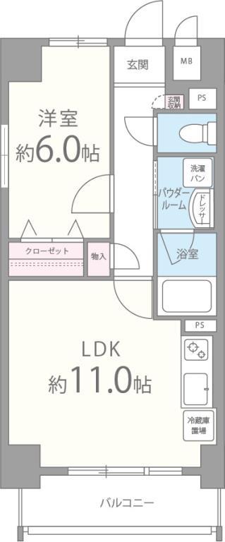 ｱﾙｼｵﾈ 間取り図