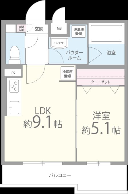 ルヴィニ上桂 間取り図