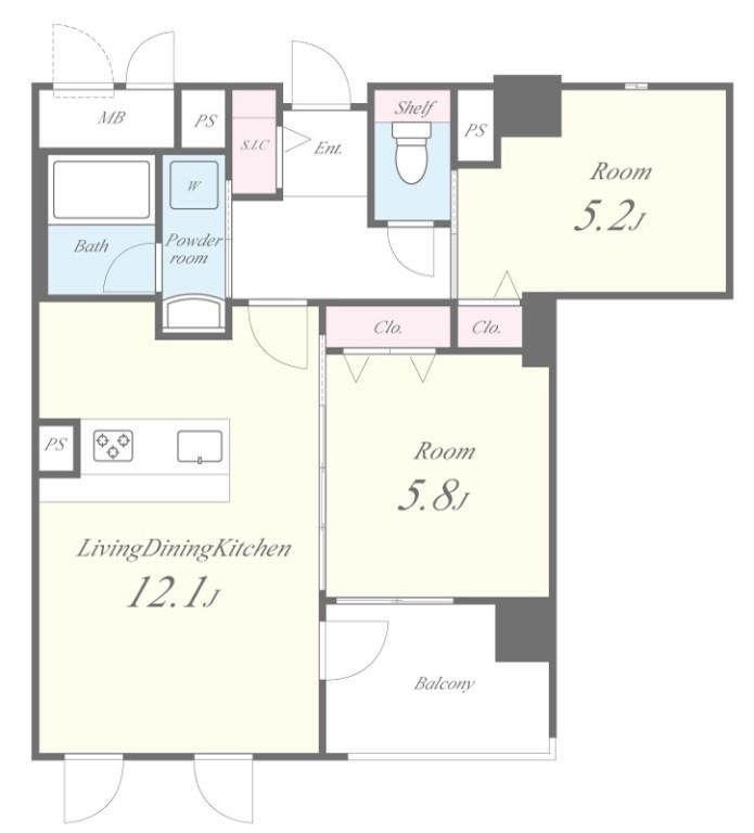 ラ・プリュス 間取り図