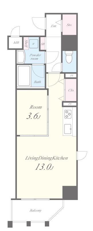 フェニックスコート 0804号室 間取り