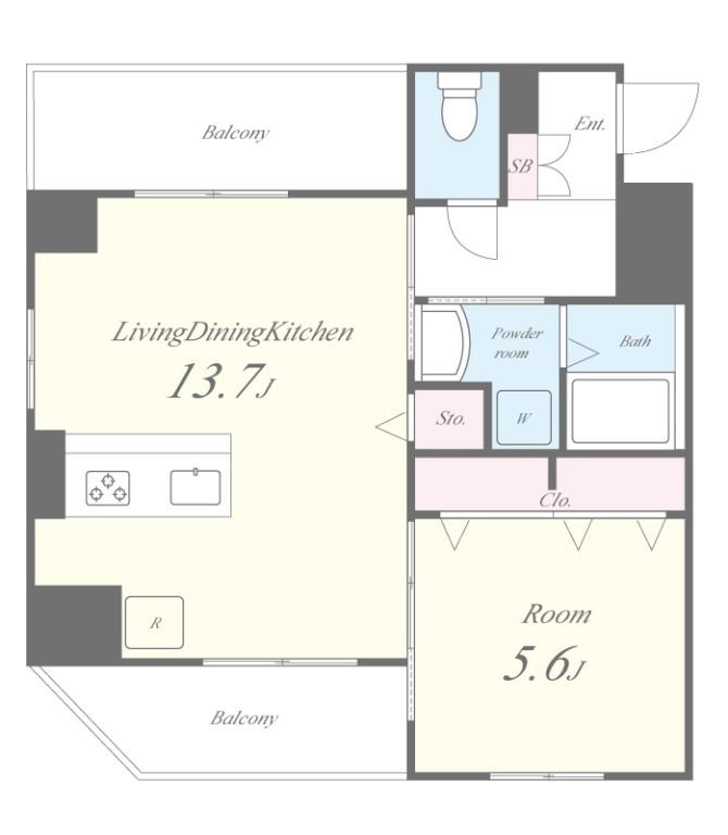 TS RESIDENCE 東陽町 間取り図
