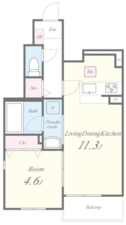 グレーヌ東寺 間取り図