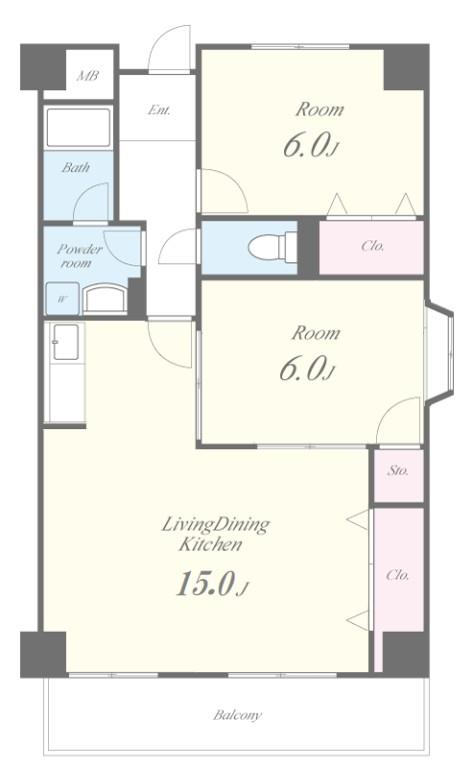 マンショングランメール 間取り図