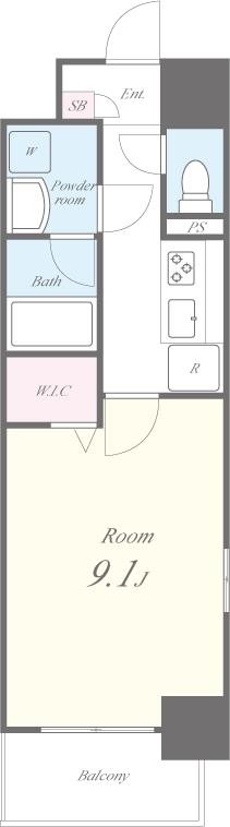 AMOUR HONATSUGI 間取り図