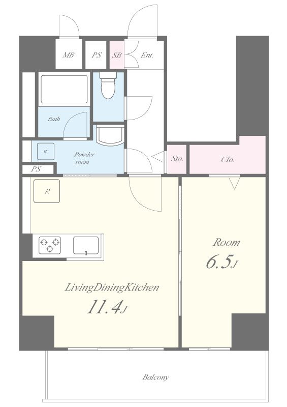Geminos　CHIGASAKI 間取り図