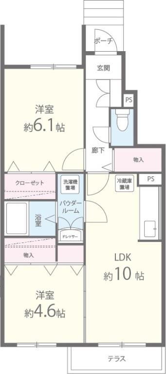 ソレアード 間取り図