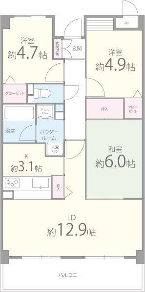 ジャルダン平田 間取り図