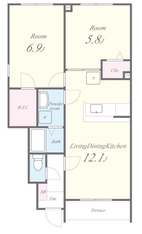 ステラ コート1番館 間取り図