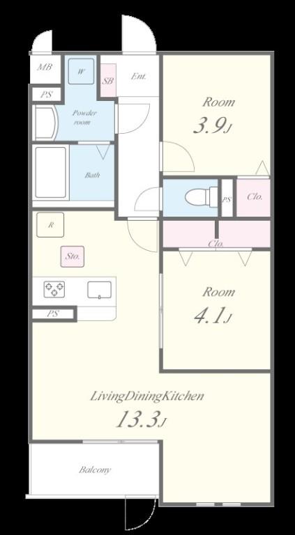 Spread Hills K（スプレッドヒルズケイ） 間取り図