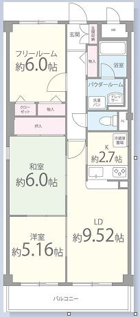アジュール西端 間取り図