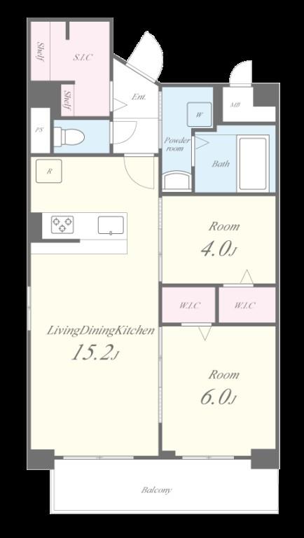 Mys Casetta Kokura（ミースカセッタ小倉） 間取り図