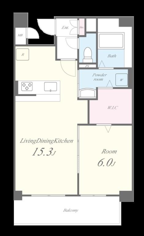 Mys Casetta Kokura（ミースカセッタ小倉） 間取り図