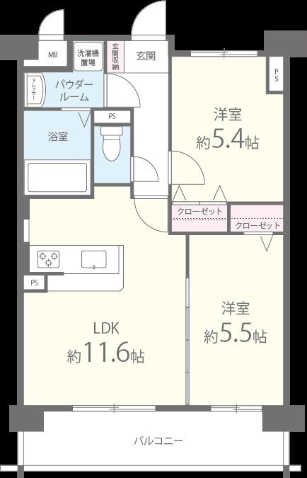 ラヴィアン宮前Ⅰ号館 間取り図
