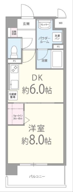AH-BONⅡ 202号室 間取り