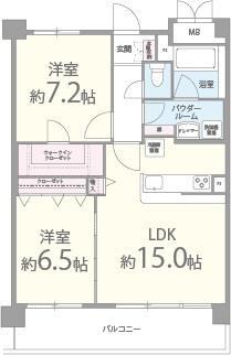 クレセントコート 間取り図