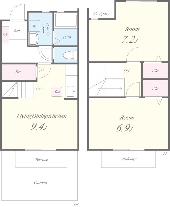 エスポアールナカタニ 間取り図
