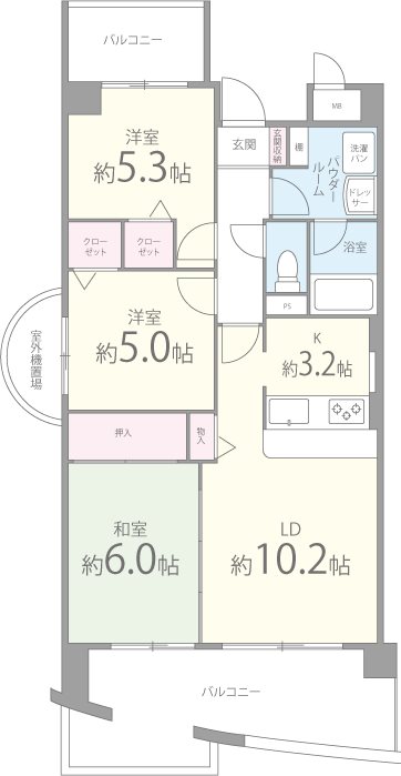 ジョイフル寿 間取り図