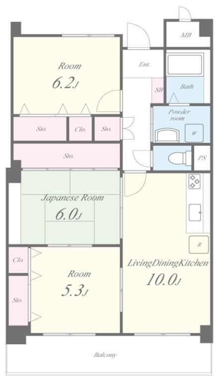 カモミール・ブラン 間取り図