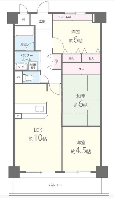 タウンコート咲佳映 間取り図