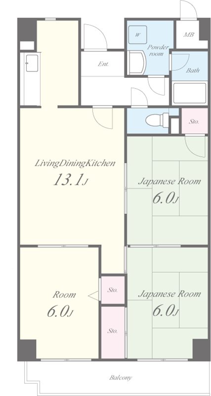 シャトークレール 間取り図